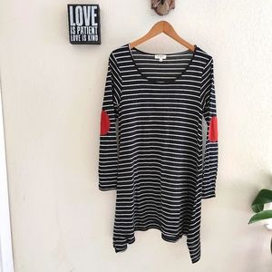 Umgee 💜 Shift Swing Stripes‎ Stretch Boho Patches